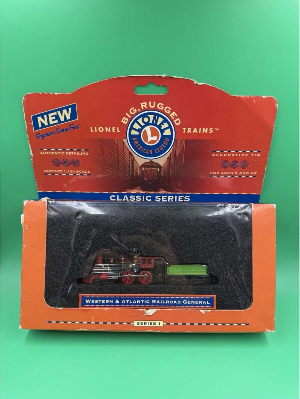 Vintage NOS 1998 Lionel Series 1 Western/Atlantic RR General Diecast 1:120
